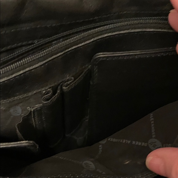 Derek Alexander Black Leather Crossbody Bag - Picture 7 of 10